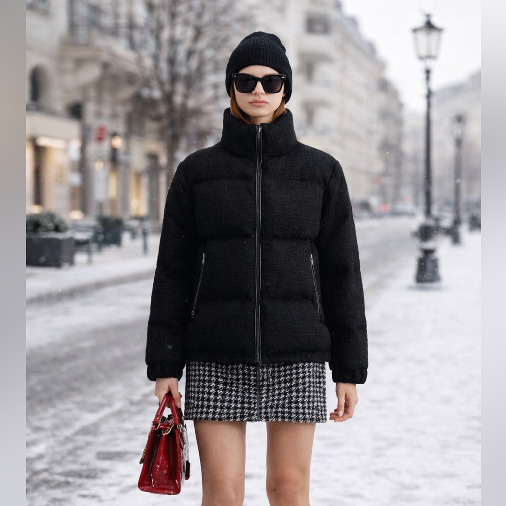The Kooples rosella stand collar puffer coat june sale